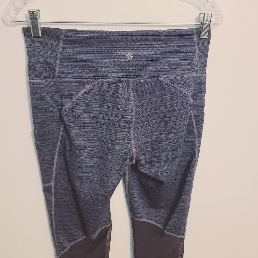 Athleta | Women's Blue Chat to Town Cropped Athletic Leggings (Size Medium) - Picture 10 of 13